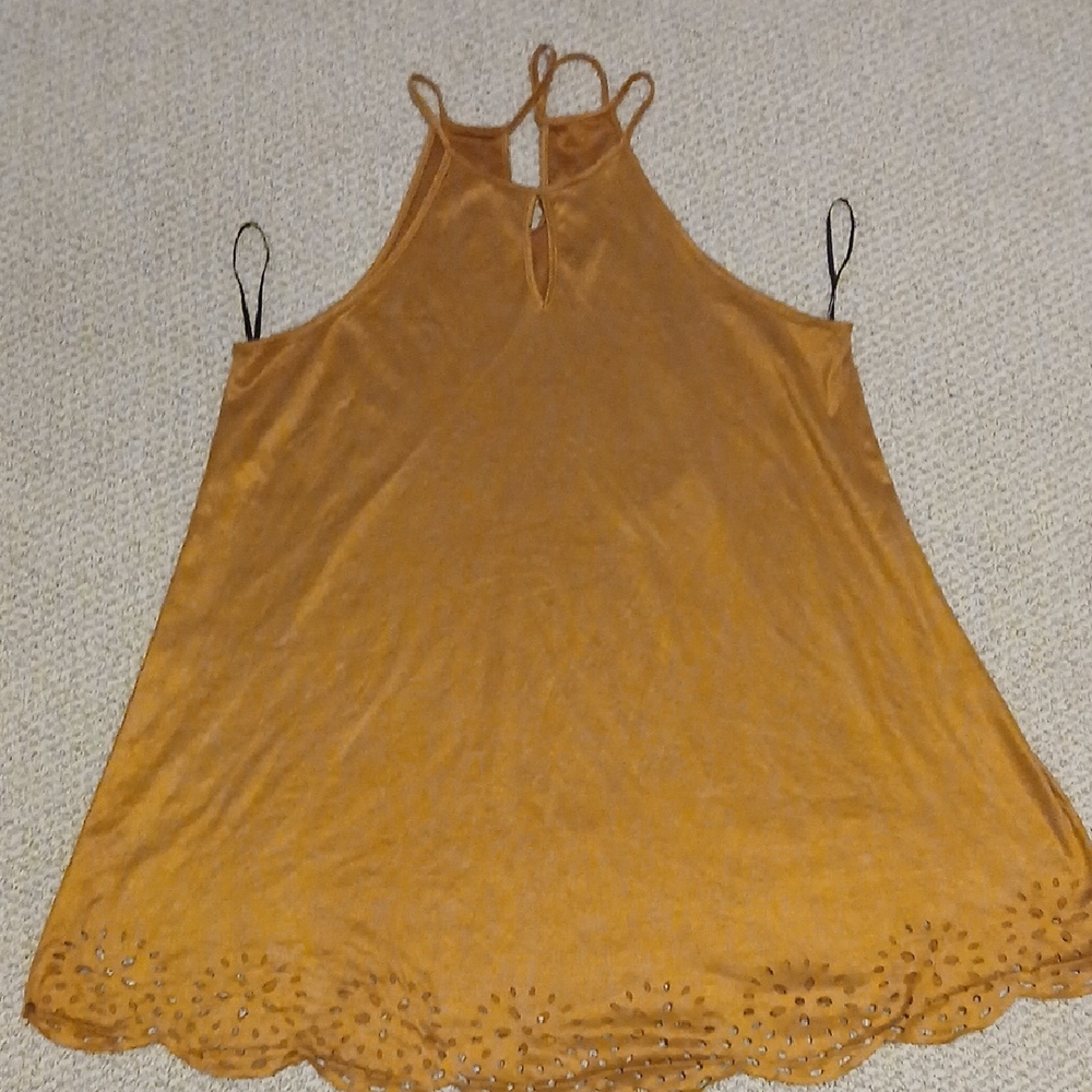 SHEIN Mustard BrownTank Top XL